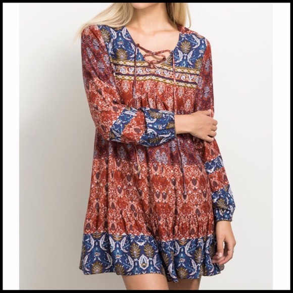 Boho Print Dress - Picture 4 of 6